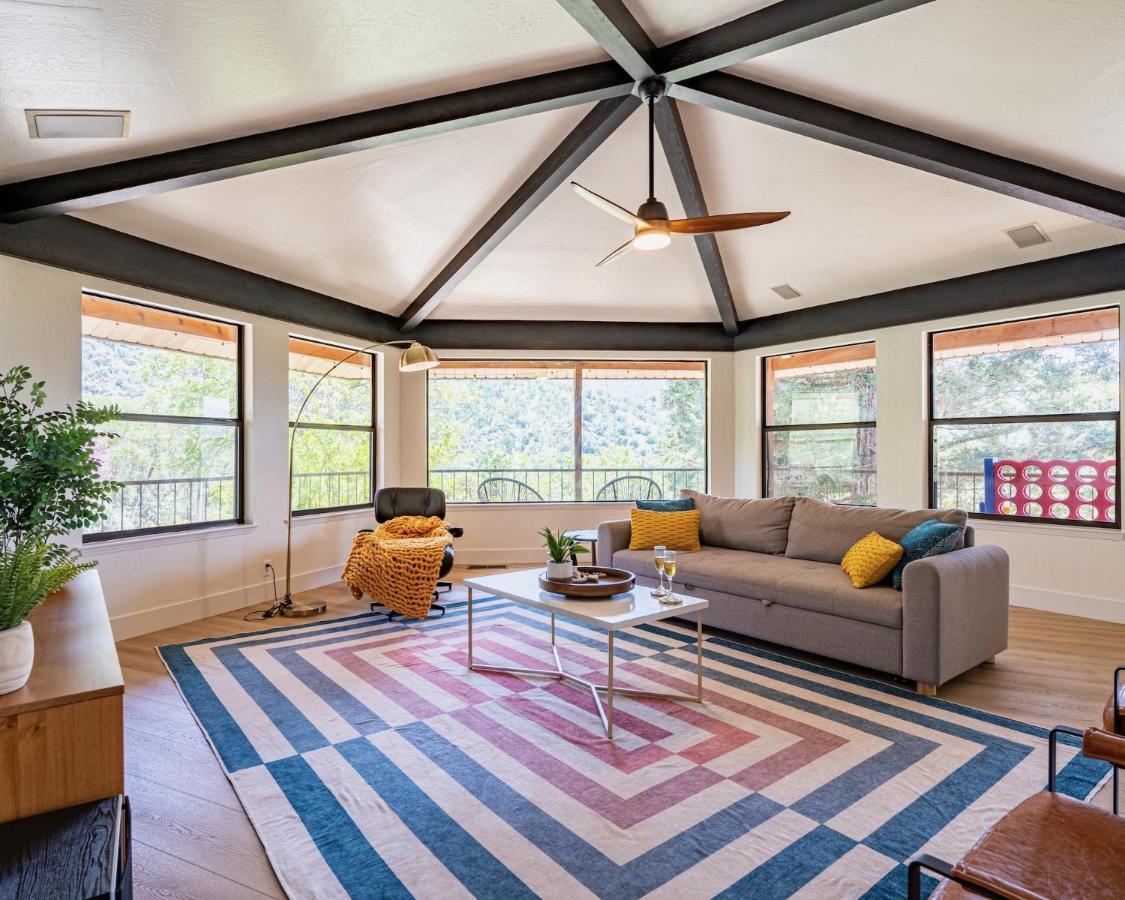 Secluded Mtn Top Family Haven W/Views Spa & Arcade Three Rivers Exterior photo
